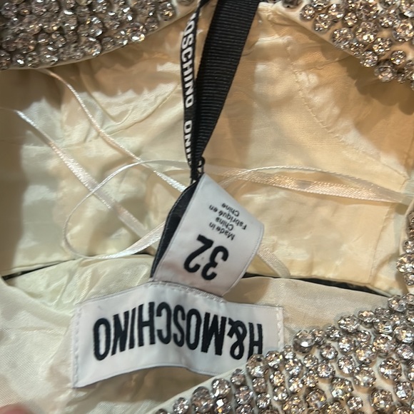 NWT H&M Moschino Rhinestone Bralette size 0 - Picture 5 of 8